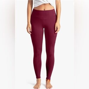 FitKicks Burgundy CROSSOVERS Active Lifestyle Leggings